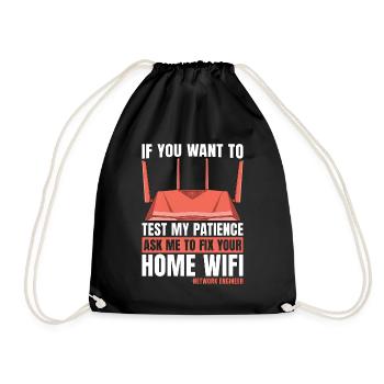 Network Engineer If You Want To Test My Programmer - Drawstring Bag - black - Front