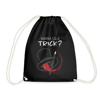 Stage Magician Magic Show Hobby Magician Magic - Drawstring Bag - black - Front
