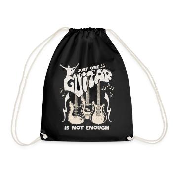 Guitar, Electric Guitar, Funny Saying, Guitar Player - Drawstring Bag - black - Front