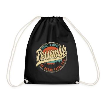 Voici À Quoi Ressemble Un Grand Frère Cool Humour - Drawstring Bag - black - Front