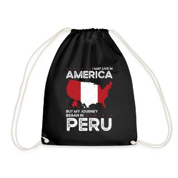 Patriote américain péruvien USA cultivé - Sac de sport léger - noir - Devant