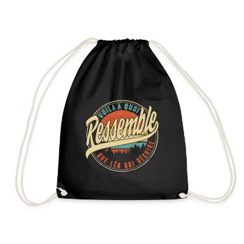 Voilà À Quoi Ressemble Une Léa Qui Déchire Humour - Drawstring Bag - black - Front