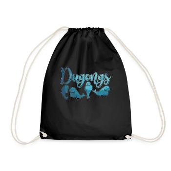 Dugongs, amant des lamantins, animaux marins, nature sauvage - Sac de sport léger - noir - Devant