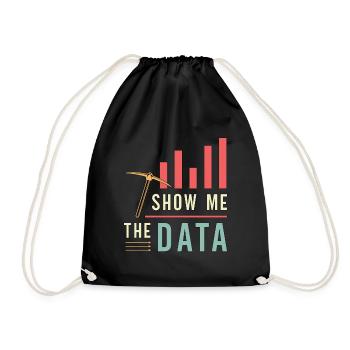 Data Mining Show Me The Data Computer Engineering - Turnbeutel - Schwarz - Vorne