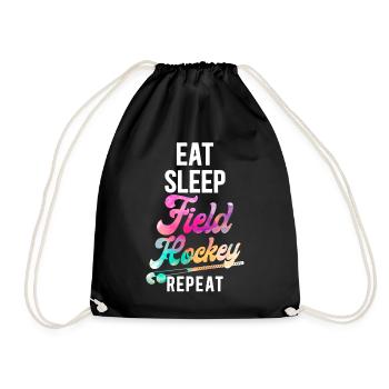 Hockey sur gazon Manger Dormir Terrain - Sac de sport léger - noir - Devant
