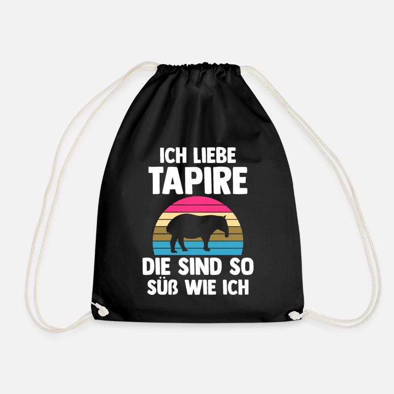 Tapir - Turnbeutel - Schwarz
