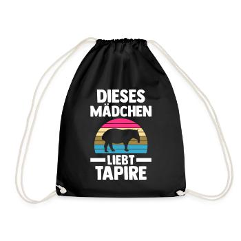 Tapir - Turnbeutel - Schwarz - Vorne