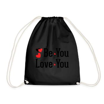 Motivation Self Love Positivity Love You - Drawstring Bag - black - Front