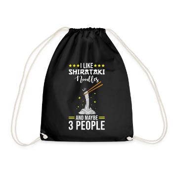 Nouilles Shiritaki - Sac de sport léger - noir - Devant
