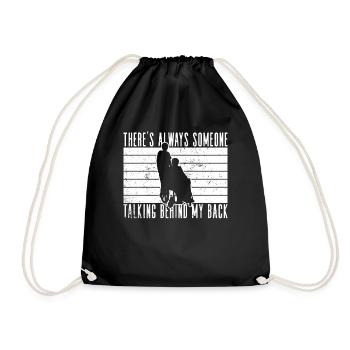 Wheelchair Wheelchair Disability Funny - Drawstring Bag - black - Front