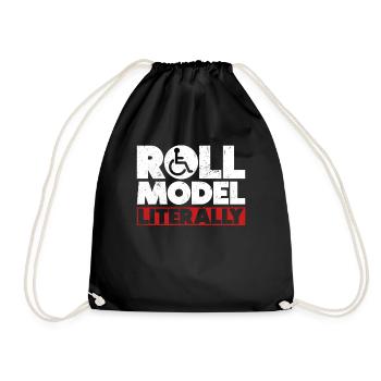 Fauteuil roulant Fauteuil roulant Handicap Drôle - Sac de sport léger - noir - Devant