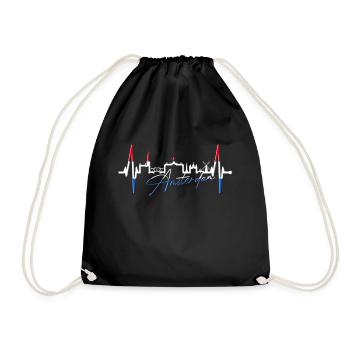 Amsterdam Skyline Pays-Bas Heartbeat Holland - Sac de sport léger - noir - Devant