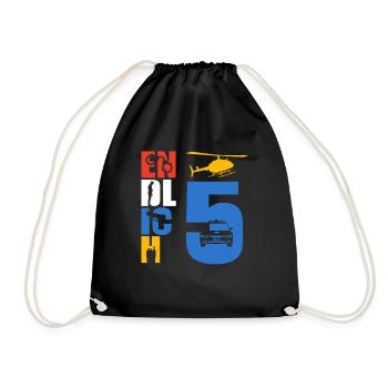 Enfin 5 policiers - Sac de sport léger - noir - Devant