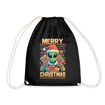 Alien - Un miracle de Noël extraterrestre - Sac de sport léger - noir - Devant