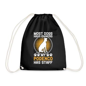 Podenco a du personnel chien de chasse espagnol - Sac de sport léger - noir - Devant