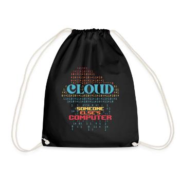 Cloud Someone Else's Computer Tech IT Support Netw - Turnbeutel - Schwarz - Vorne