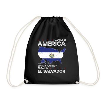 Patriote américain salvadorien États-Unis - Sac de sport léger - noir - Devant