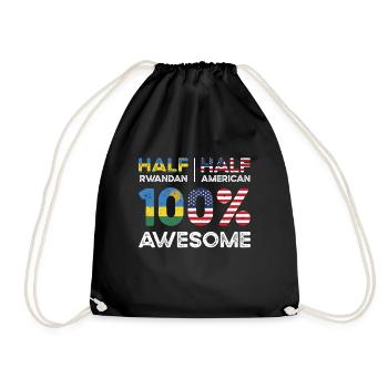 Rwandan American Patriot USA Cultivé - Sac de sport léger - noir - Devant