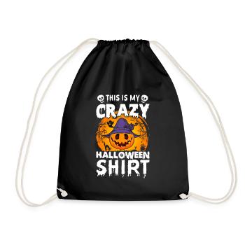 C’est ma chemise d’Halloween folle - Halloween drôle - Sac de sport léger - noir - Devant