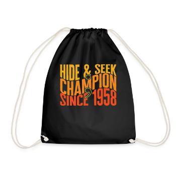 Chemise de programmeur, cache-cache Champion depuis - Sac de sport léger - noir - Devant