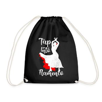 Tanzsport Tanzende Tänzerin Flamenco-Tanzlehrerin - Turnbeutel - Schwarz - Vorne