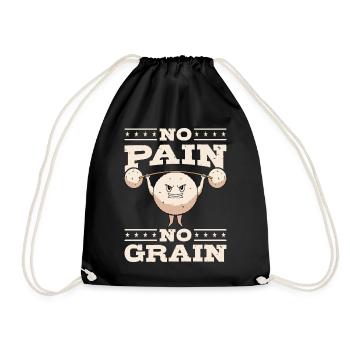 Asian Food Fried Rice Bowl - Drawstring Bag - black - Front