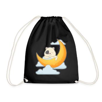 Hamster Moon - Drawstring Bag - black - Front