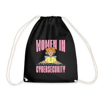 Cybersecurity Women In Cybersecurity Programming - Turnbeutel - Schwarz - Vorne