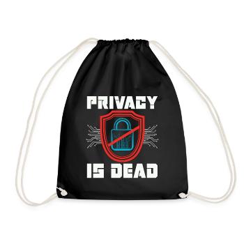 La cybersécurité La protection de la vie privée est morte - Sac de sport léger - noir - Devant