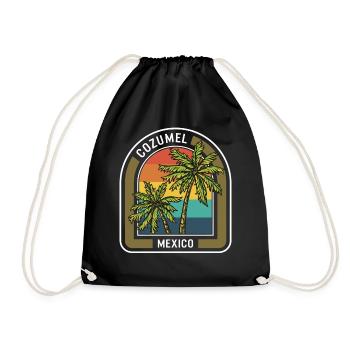 Mexique chemise, Cozumel Mexique vacances Tee, - Sac de sport léger - noir - Devant