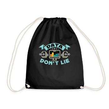 Data Analyst Data Don't Lie Analyst data Engineer - Drawstring Bag - black - Front