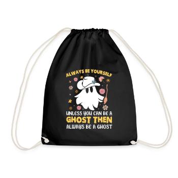 Halloween Ghost toujours être vous-même à moins que vous ne le puissiez - Sac de sport léger - noir - Devant