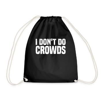 Misanthrope Antisocial Introvert - Drawstring Bag - black - Front