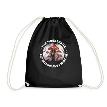 Champignons Cueilleur de champignons RPG-Occulte-Gothique champignons champignons - Sac de sport léger - noir - Devant