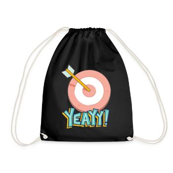 ye - Drawstring Bag - black - Front
