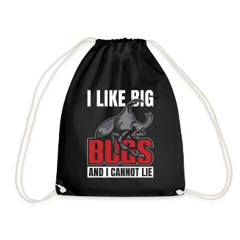 Entomologiste J’aime les gros insectes Insectes entomologie - Sac de sport léger - noir - Devant