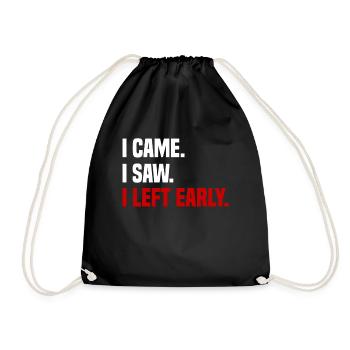 Misanthrope Antisocial Introvert - Drawstring Bag - black - Front