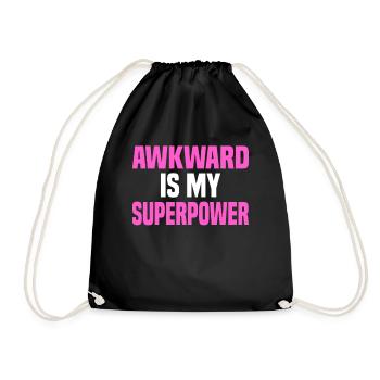 Misanthrope Antisocial Introvert - Drawstring Bag - black - Front
