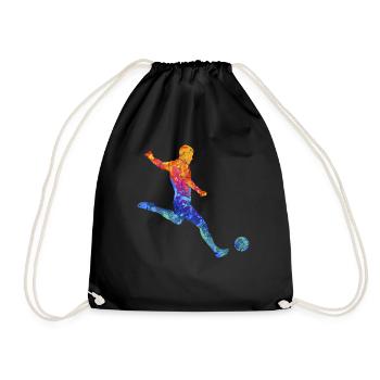 Professional Soccer Player Soccer God Soccer Player Goal Scorer - Drawstring Bag - black - Front