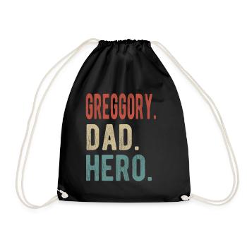 Greggory Papa Héros - Sac de sport léger - noir - Devant