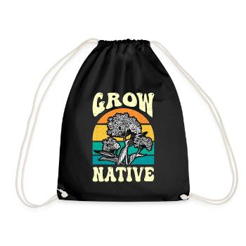 Asclépiade Grow Native Retro Monarchs Entomologistes - Sac de sport léger - noir - Devant