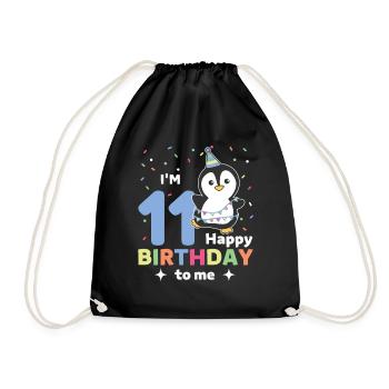 Pingouin pour les 11 ans pour les enfants de onze ans - Sac de sport léger - noir - Devant