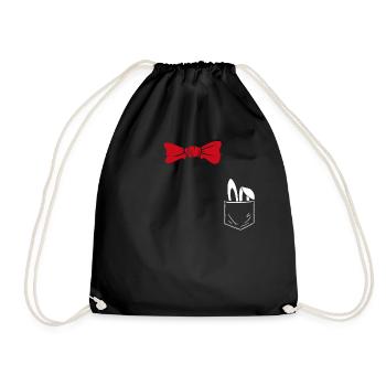 Costume Substitute Wizard Illusionist Magician - Drawstring Bag - black - Front