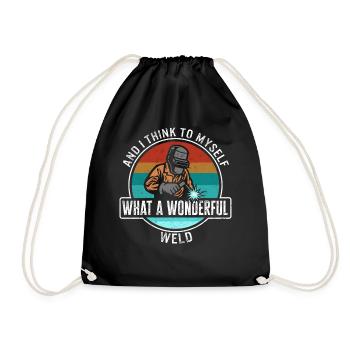 chemise de soudure, et je me dis à quel point - Sac de sport léger - noir - Devant