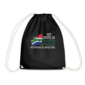 Rien ne me fait peur Ma femme est - Sac de sport léger - noir - Devant