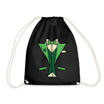 Leprechaun Tuxedo Patricks Day DIY Halloween irlandais - Sac de sport léger - noir - Devant