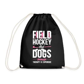 Hockey sur gazon, Hockey sur gazon pour chiens, et - Sac de sport léger - noir - Devant