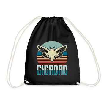 Cicadas Cicadad Loves Flying Insects Entomologist - Drawstring Bag - black - Front