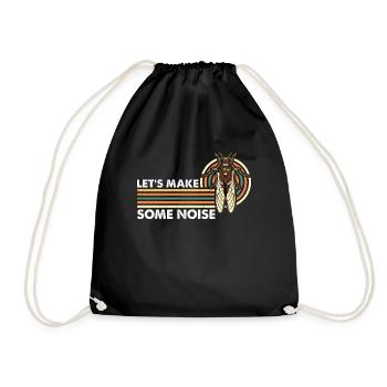 Cigales Faisons du bruit Cigales périodiques - Sac de sport léger - noir - Devant