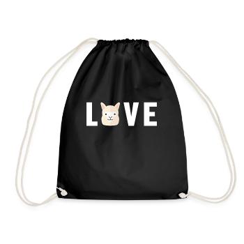 Love Llama Alpaca Pako Alpaca Breeder Alpaca - Drawstring Bag - black - Front